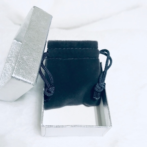 Lovely Crescent Silver CZ Diamond Post Earrings - Picture 8 of 12